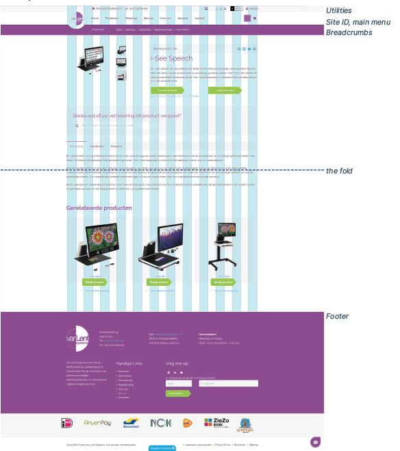 Herontwerpen van de bedrijfswebsite van Van Lent Systems aan de hand van nieuwe technologieën en technieken